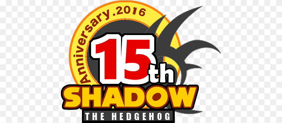 Shadow The Hedgehog 15th Anniversary, Logo, Animal, Fish, Sea Life Free Png Download