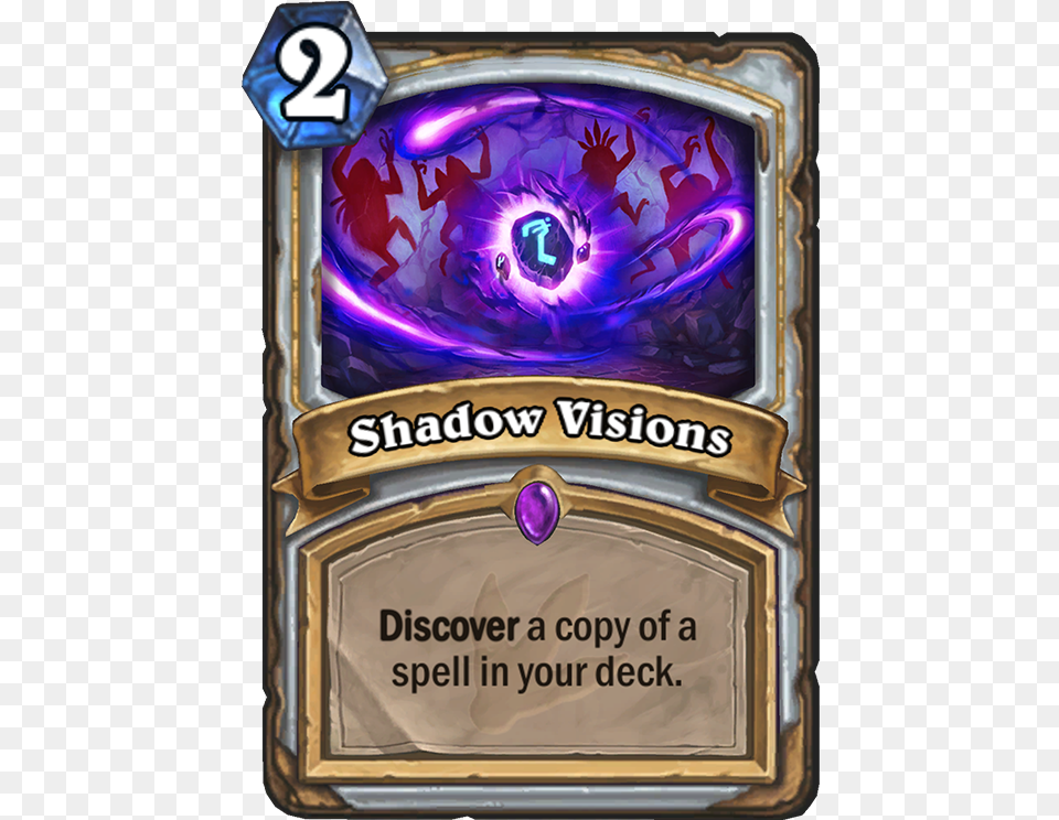 Shadow Visions Card Elixir Of Shadows Hearthstone, Purple Png