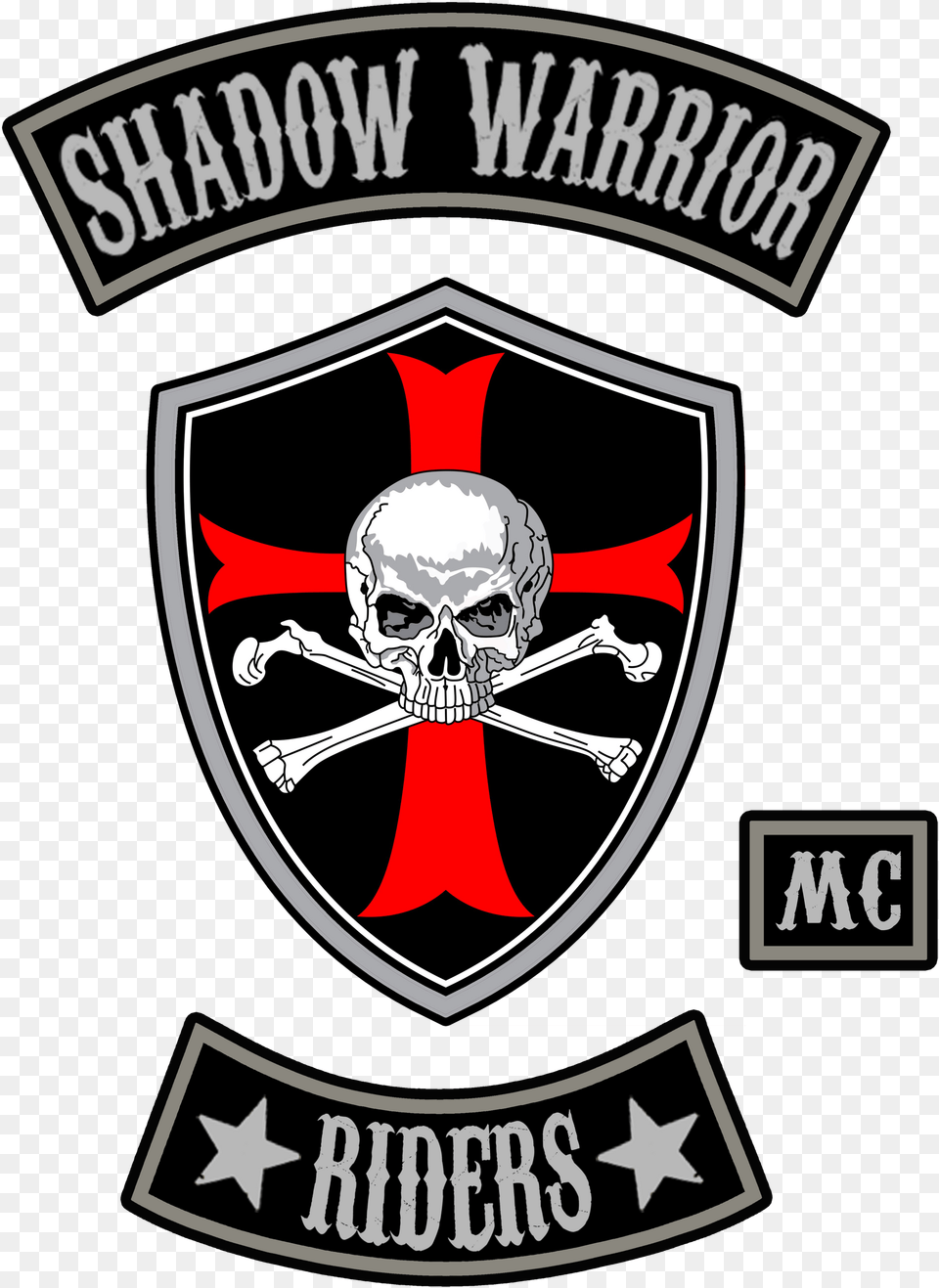 Shadow Warrior Riders Mc Llc Shadow Warrior Riders, Emblem, Symbol, Person, Logo Png