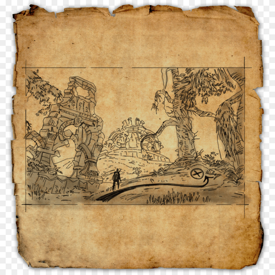 Shadowfen Ce Treasure Map, Art, Painting, Archaeology, Book Free Png Download