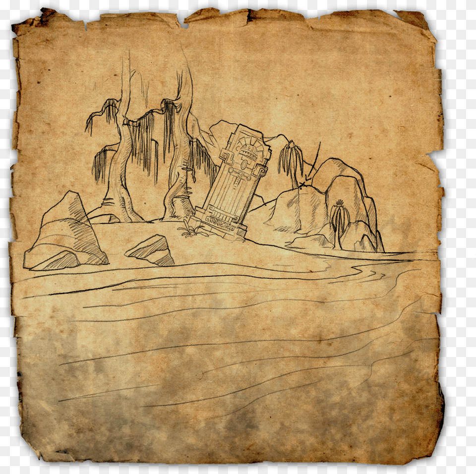 Shadowfen Treasure Map Ii Eso Clockwork City Treasure Map, Archaeology, Art, Painting, Text Free Png