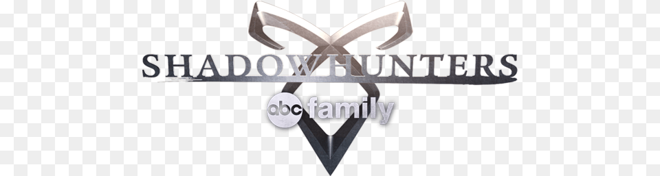 Shadowhunters And Abc Family Logos Emblem, Logo, Symbol, Cross, Weapon Free Png