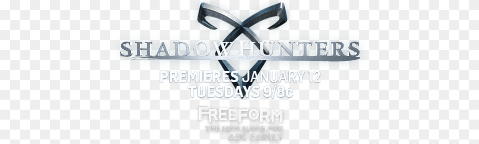 Shadowhunters And Abc Family Logos Shadowhunters, Advertisement, Poster, Logo Png Image