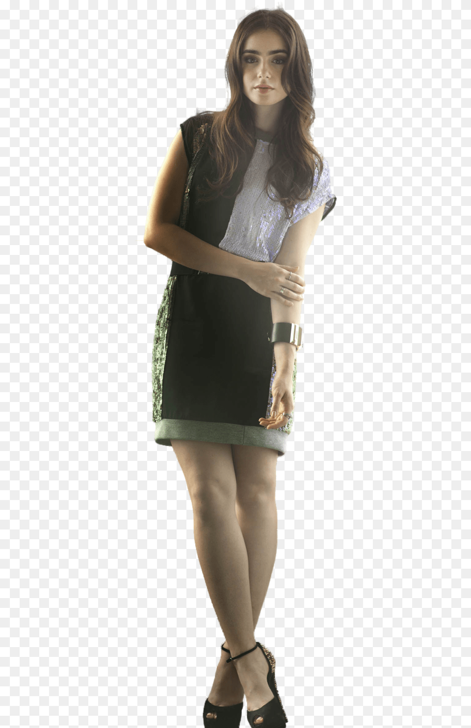 Shadowhunters Lily Collins Sad Woman, Adult, Skirt, Blouse Free Png Download