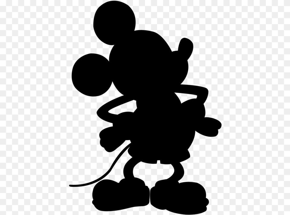Shadows Clipart Mickey Mouse Mickey Mouse Silhouette Clipart, Stencil Png Image