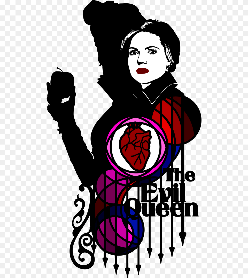 Shadows Of Evil Evil Queen Teepublic Sticker, Art, Adult, Face, Female Free Png