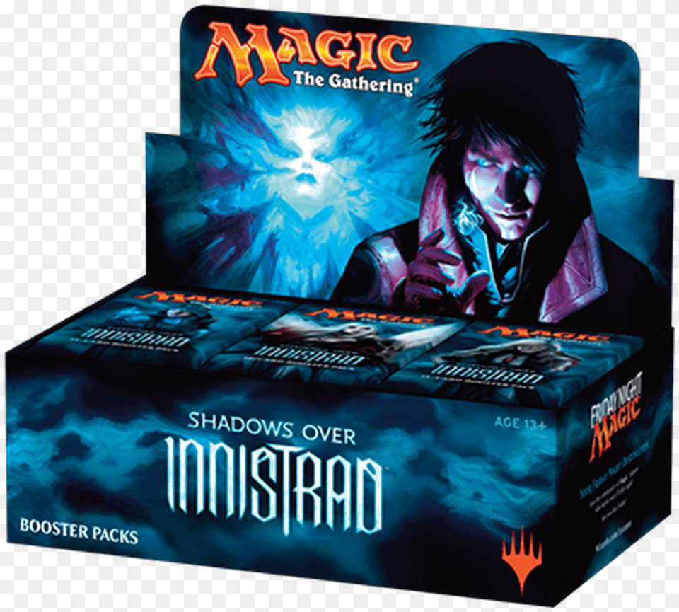 Shadows Over Innistrad Booster Box Shadow Over Innistrad Box, Book, Publication, Adult, Female Free Transparent Png