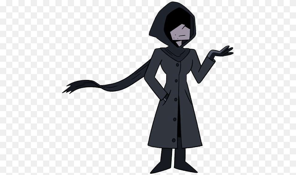 Shadowy Figure Ok K O Wiki Fandom Powered, Clothing, Coat, Adult, Female Free Png Download