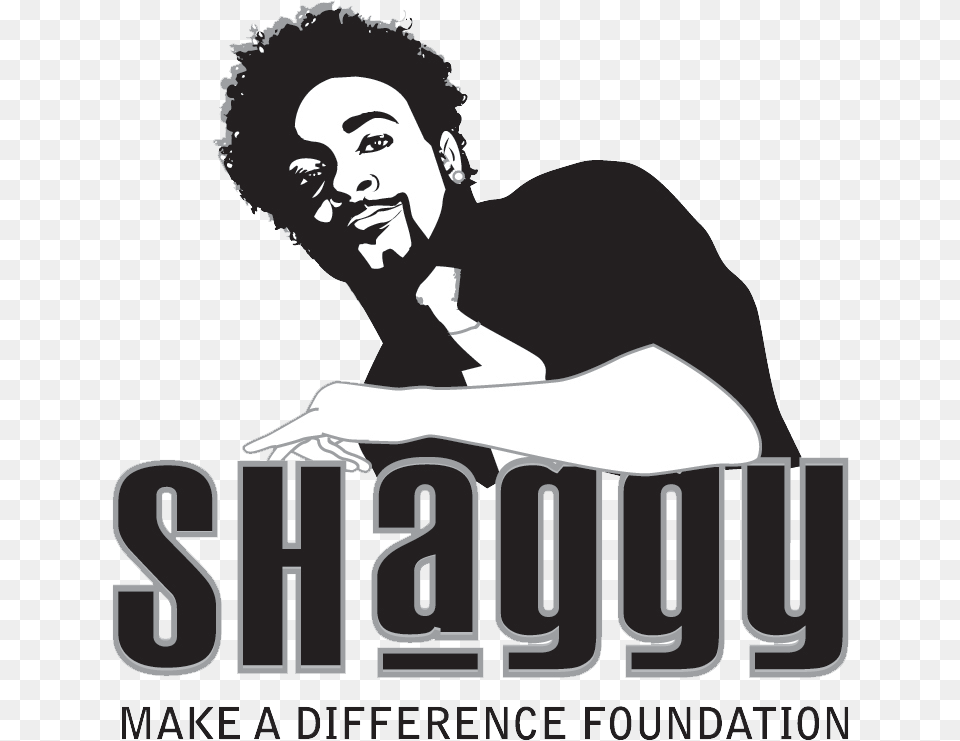 Shaggy And Friends Logo, Stencil, Person, Man, Male Png