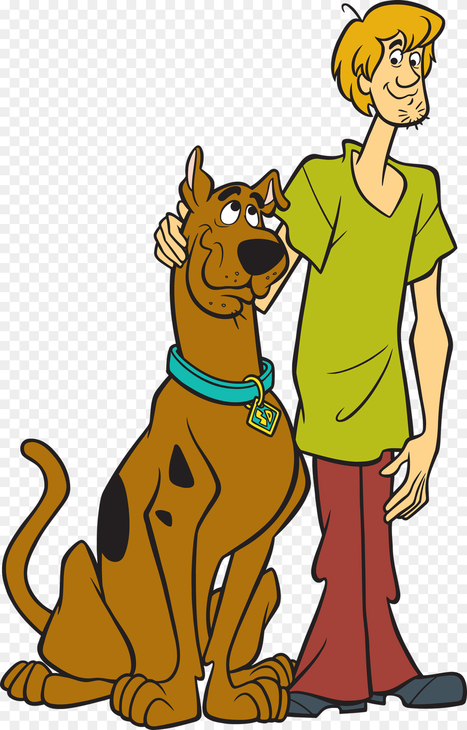 Shaggy Dog Clipart Clip Transparent Library A Scooby Shaggy Rogers And Scooby, Person, Face, Head, Cartoon Free Png