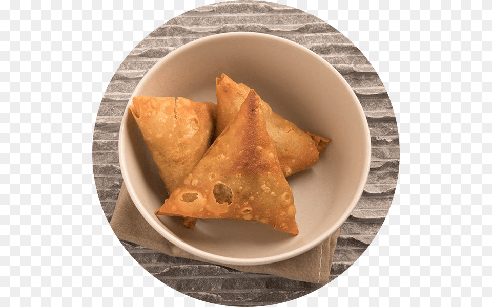 Shahi Samosa Deep Frying, Food, Food Presentation, Bread, Plate Png