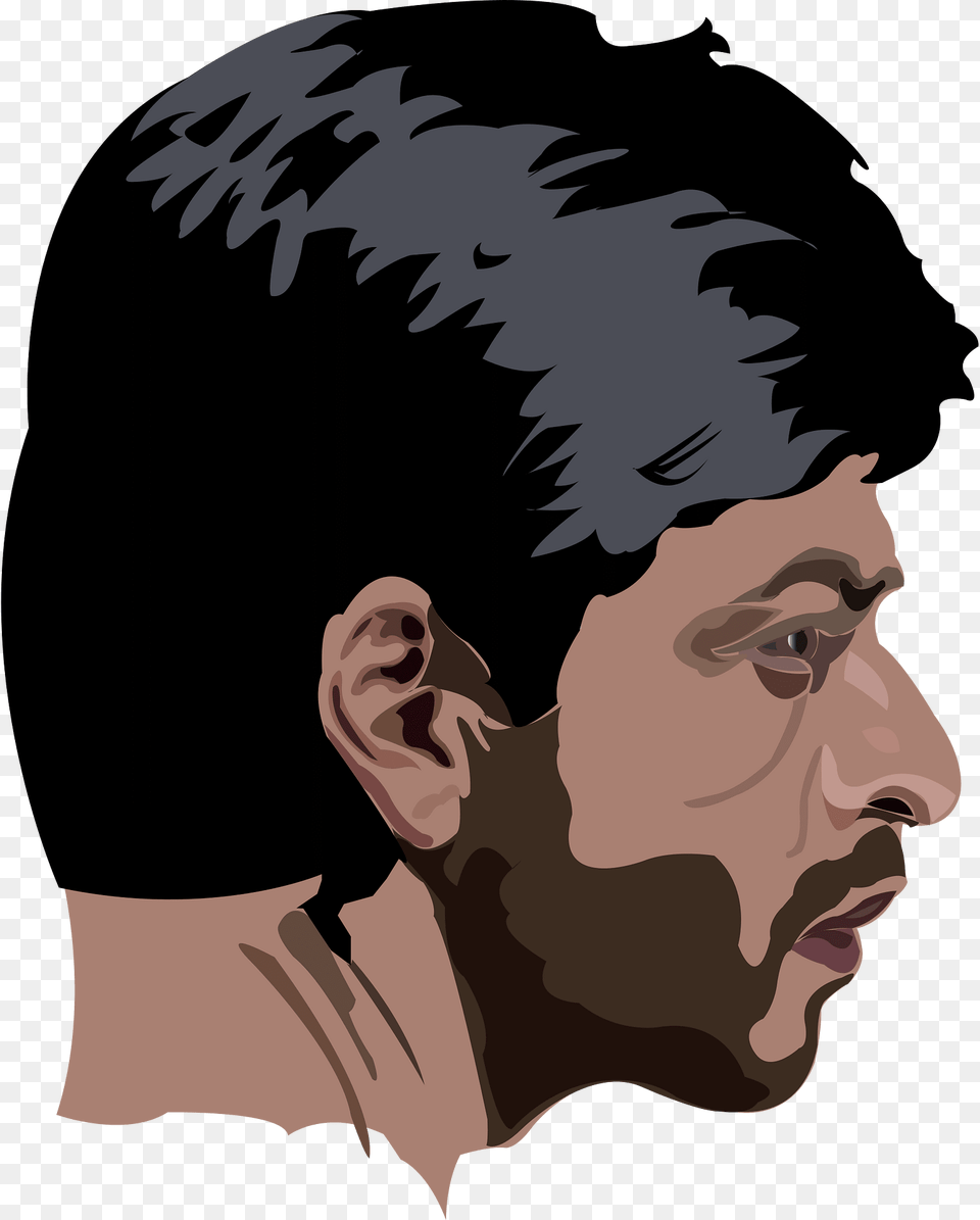 Shahrukh Khan Clipart, Head, Person, Face, Photography Png Image