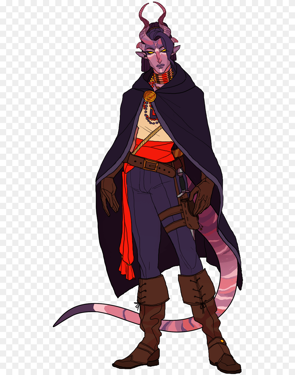Shail Vakoth My Tiefling Warlock For A Dampd Campaign Tiefling Warlock Male, Adult, Person, Man, Publication Free Png Download