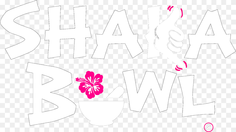 Shaka Bowl S Logo In White Shaka Bowl, Body Part, Hand, Person, Flower Png Image