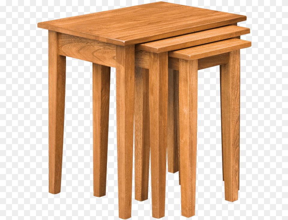 Shaker Nesting Table Set Topeka In Shaker Nesting Tables, Dining Table, Furniture, Wood, Bar Stool Free Png Download