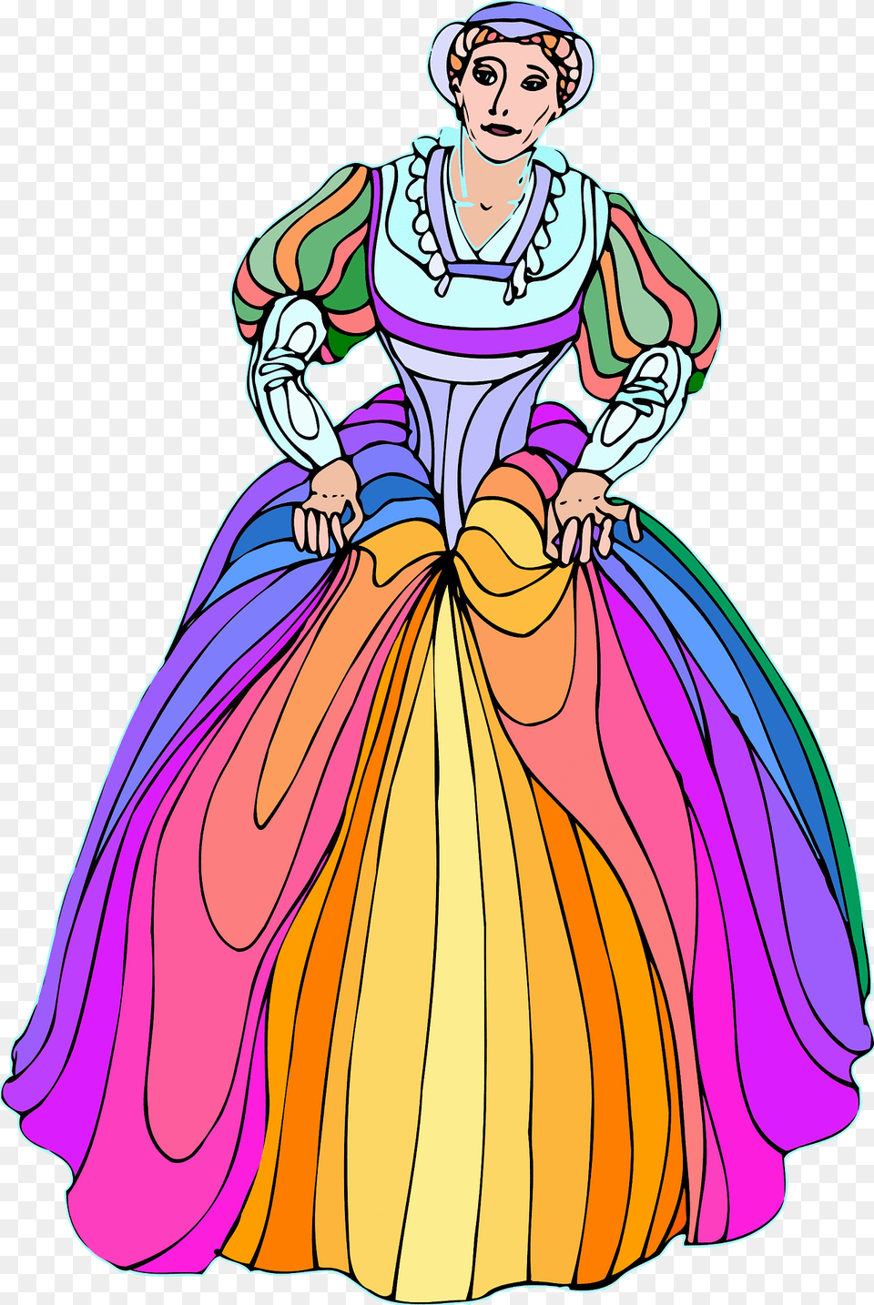 Shakespeare Bianca Colour Clipart, Clothing, Dress, Adult, Person Free Png