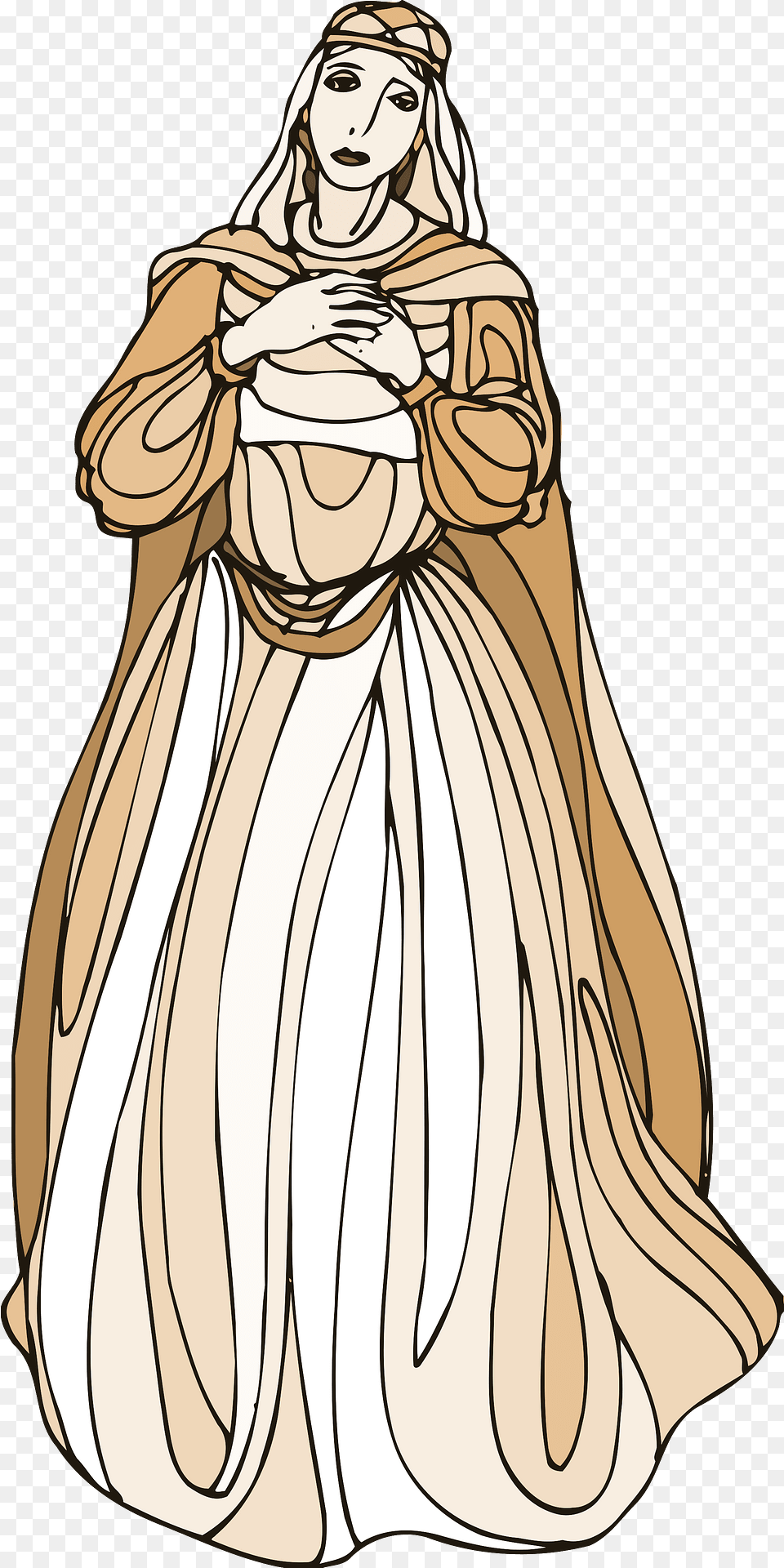 Shakespeare Cordelia Clipart, Fashion, Wedding, Person, Female Png Image