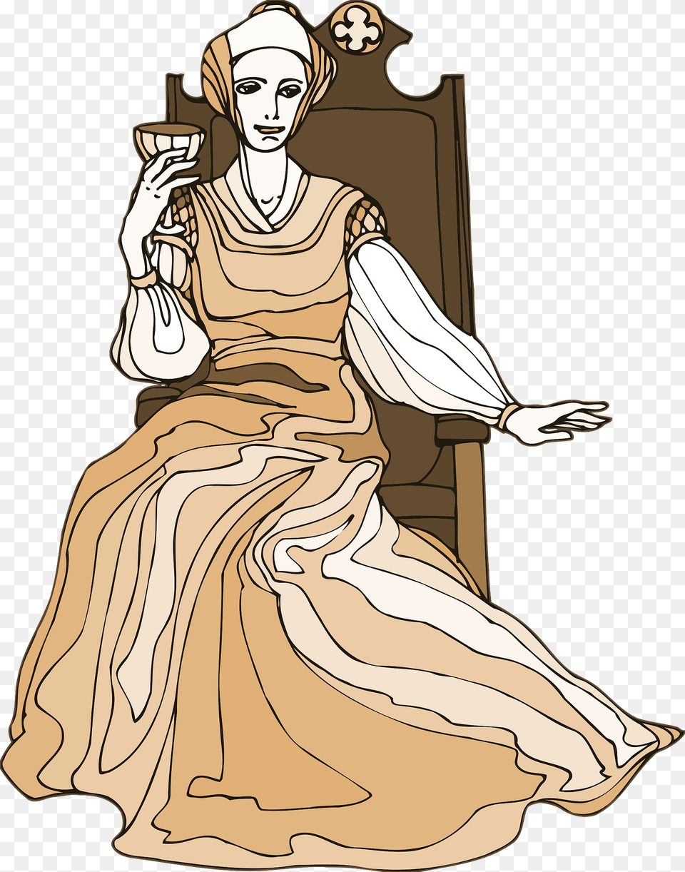Shakespeare Gertrude Clipart, Adult, Wedding, Person, Female Free Png Download