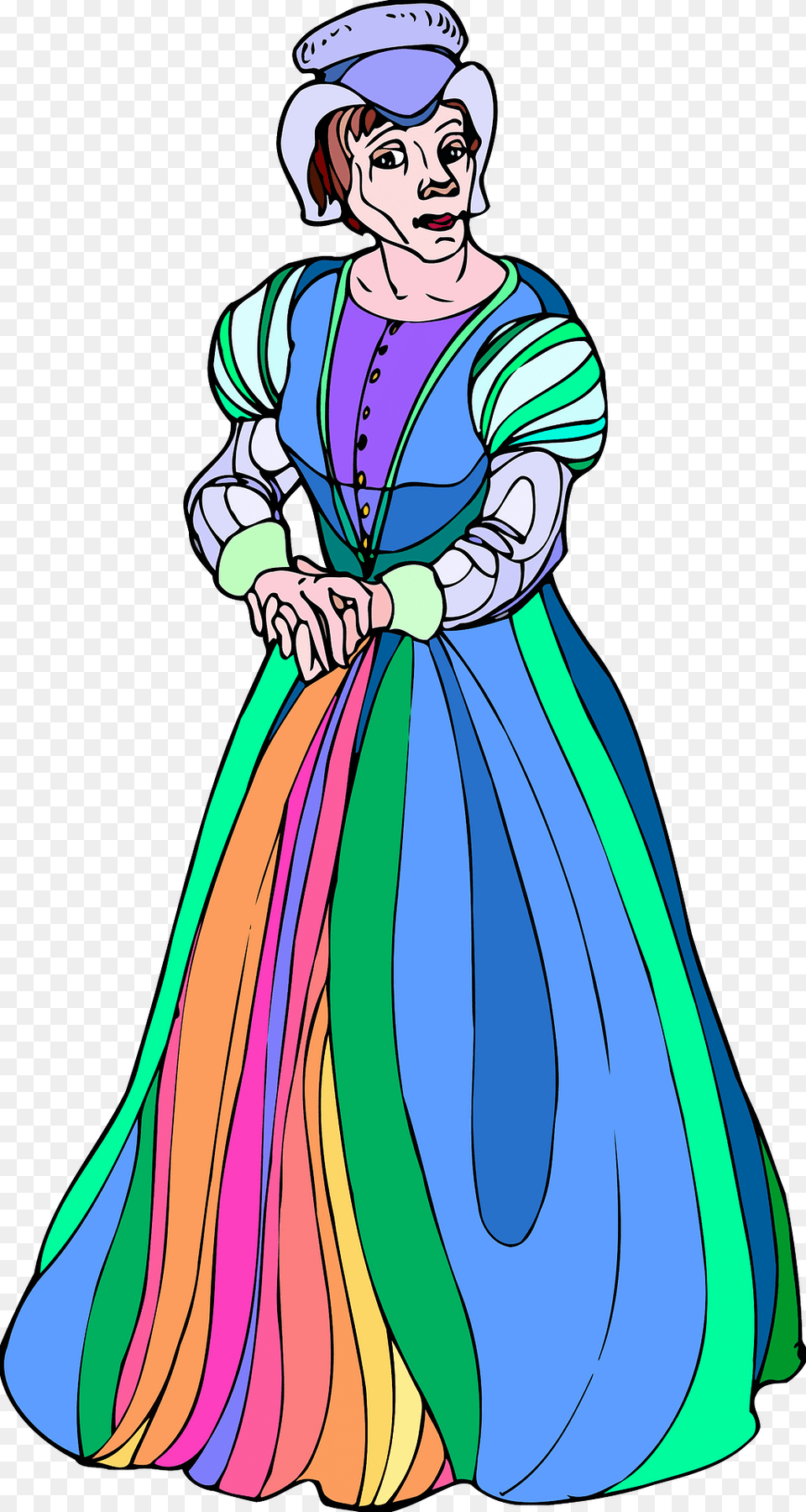 Shakespeare Lady Macbeth Colour Clipart, Fashion, Gown, Clothing, Dress Png