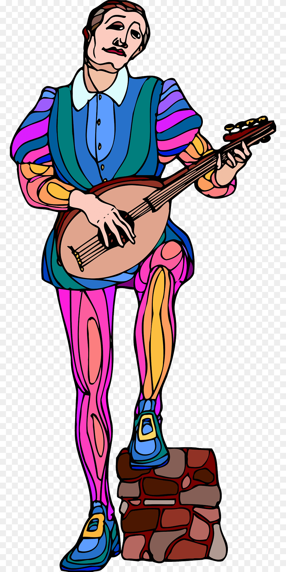 Shakespeare Musician Colour Clipart, Adult, Person, Woman, Female Free Png