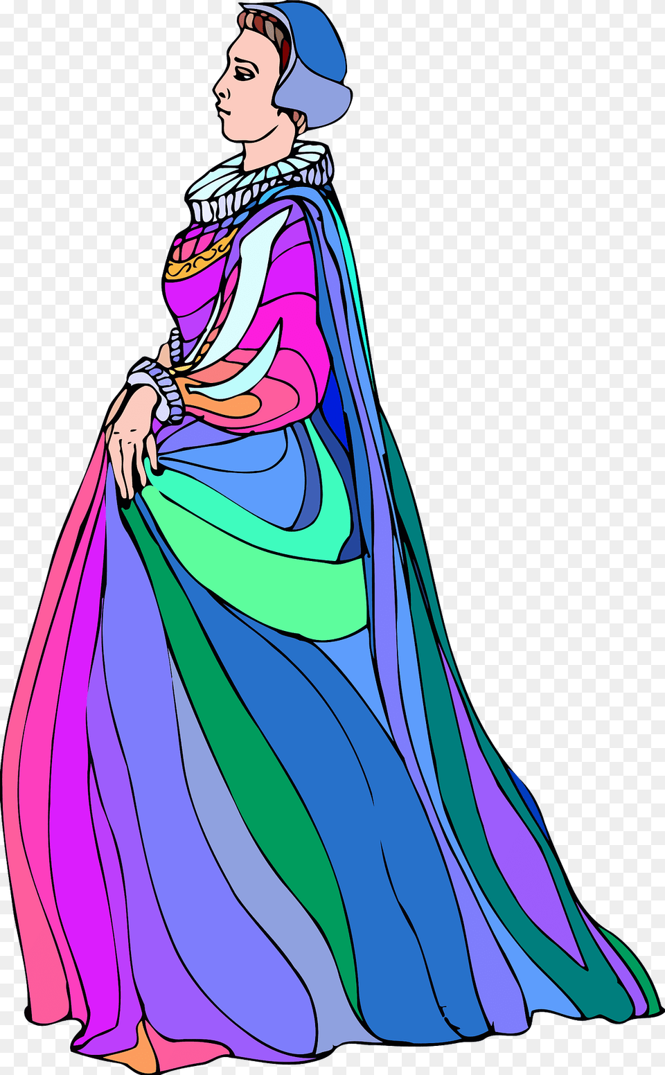 Shakespeare Olivia Colour Clipart, Fashion, Person, Female, Adult Free Png