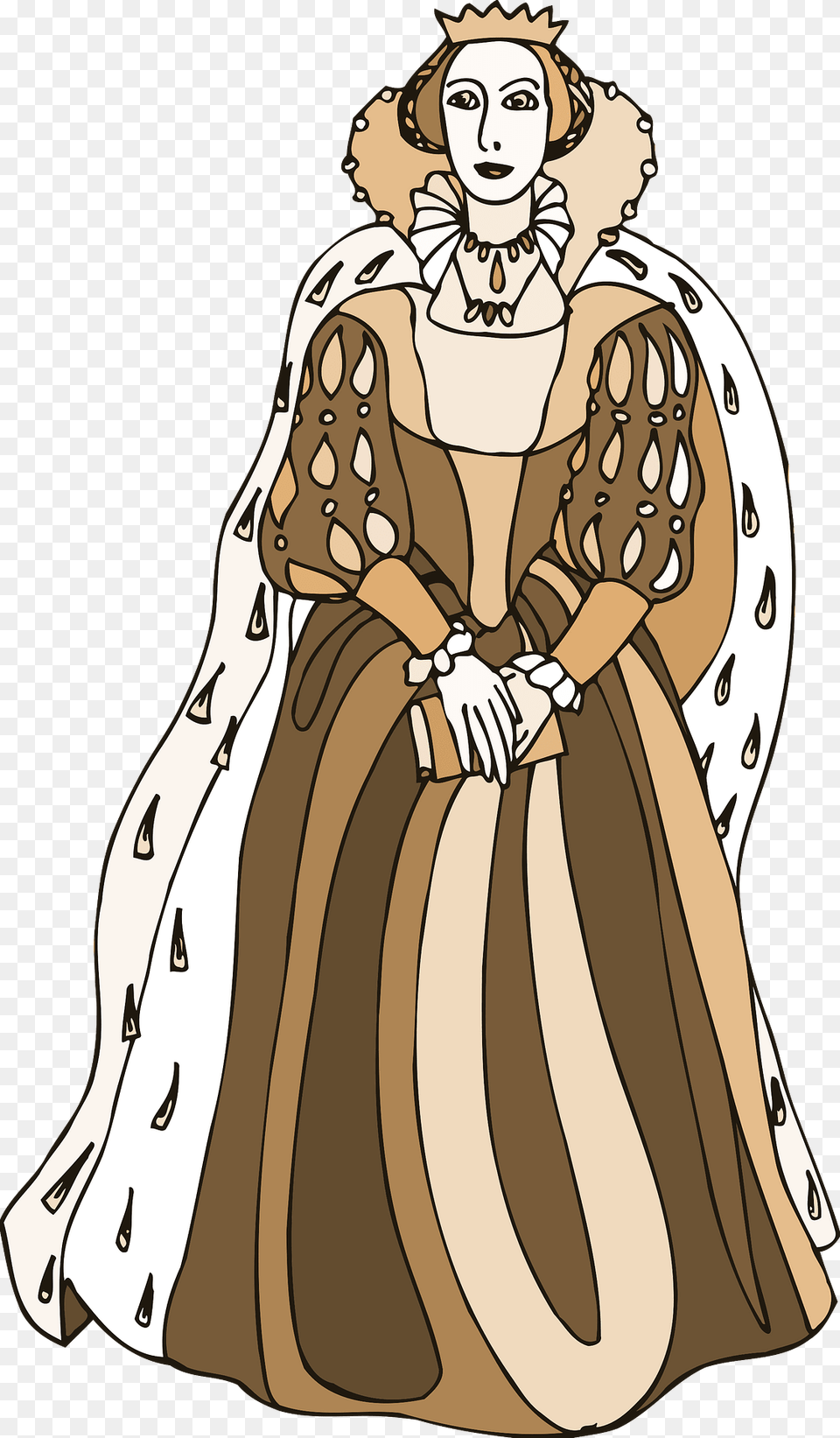 Shakespeare Queen Clipart, Person, Clothing, Dress, Lady Png Image