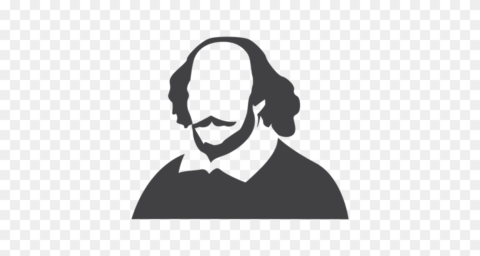 Shakespeare Silhouette, Green, Adult, Person, Man Png