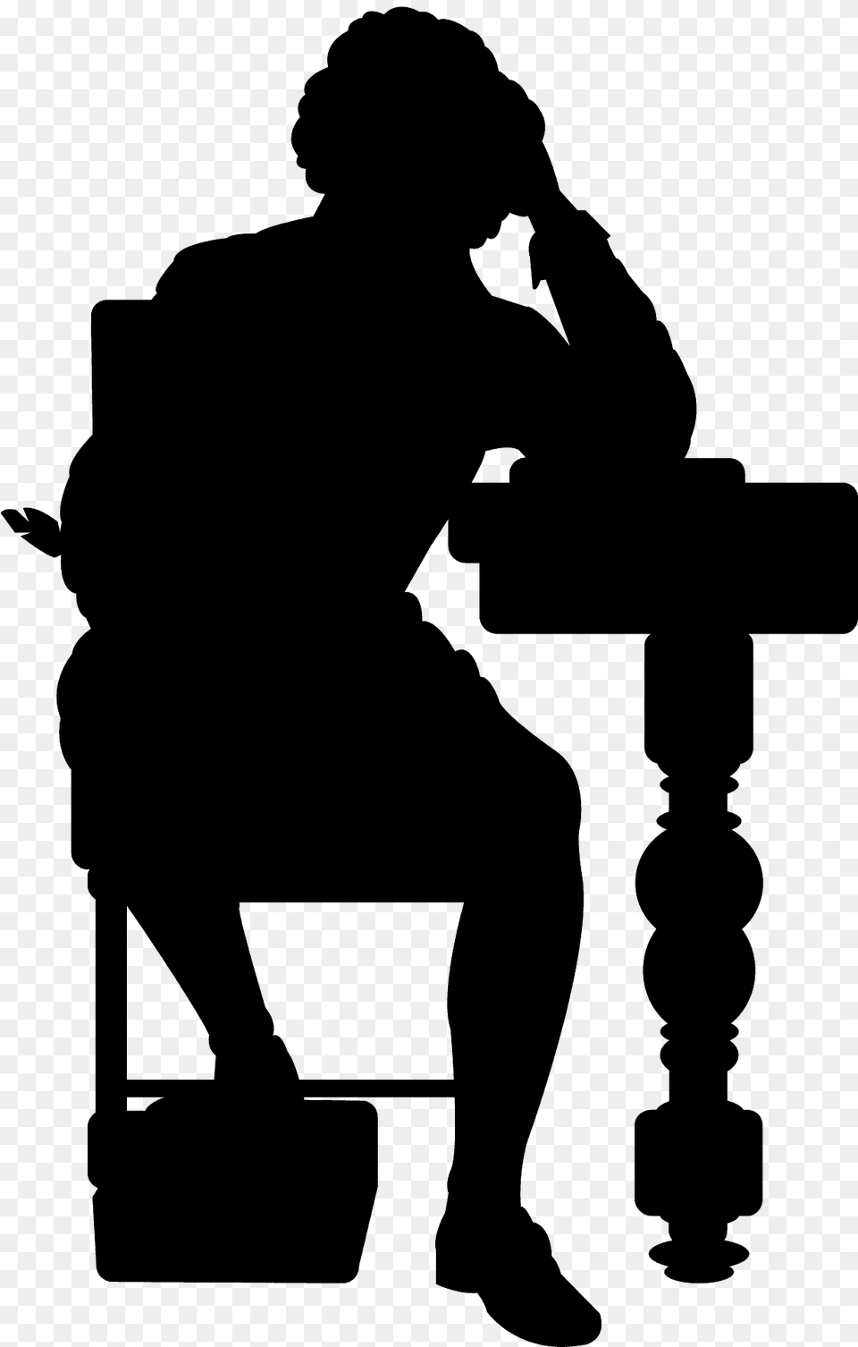 Shakespeare Silhouette, Adult, Male, Man, Person Png