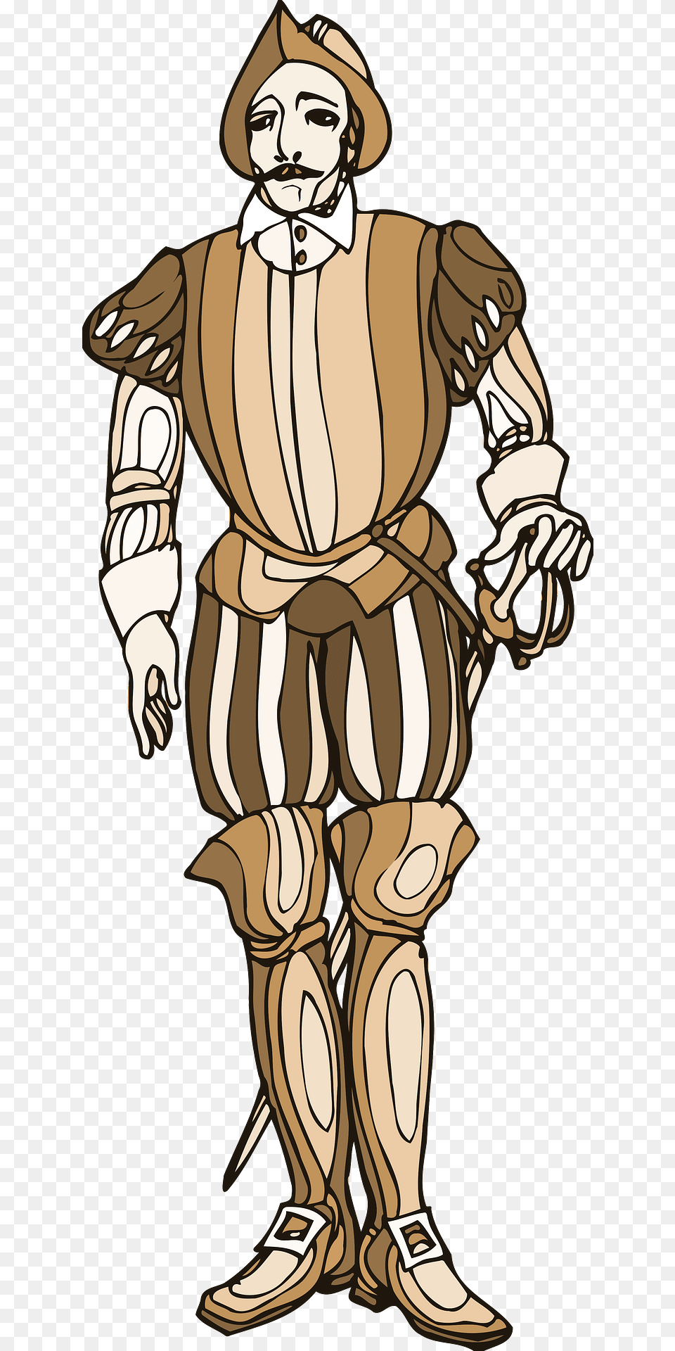 Shakespeare Soldier Clipart, Adult, Male, Man, Person Free Png