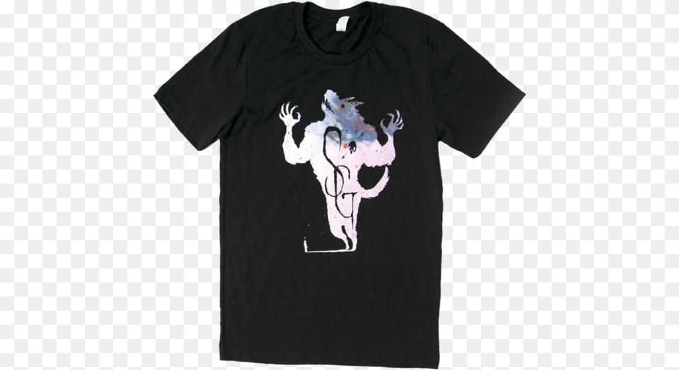 Shakey Graves Big Bad Wolf T Shirt Black, Clothing, T-shirt Free Png