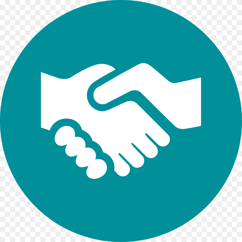 Shaking Hands Icon Circle Blue Handshake Icon, Body Part, Hand, Person, Disk Png Image