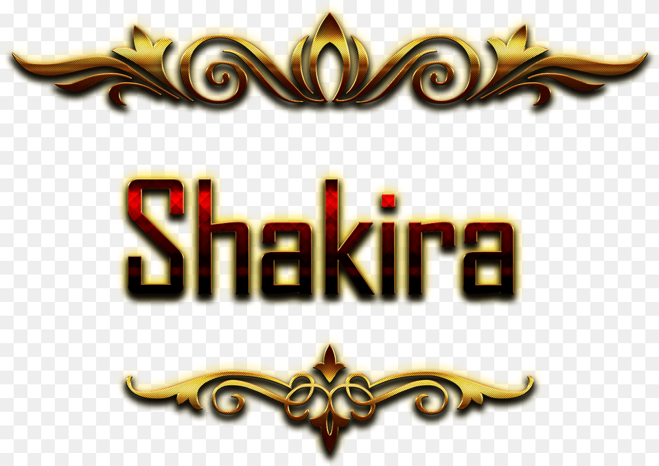 Shakira Decorative Name Amit Name, Logo, Emblem, Symbol Free Png