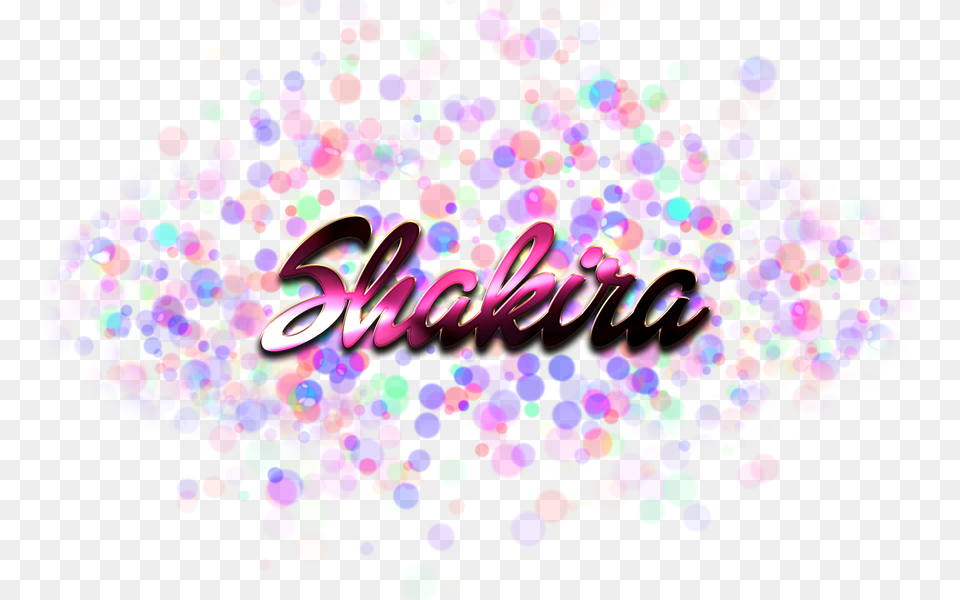 Shakira Miss You Name, Paper, Art, Graphics, Confetti Free Png Download