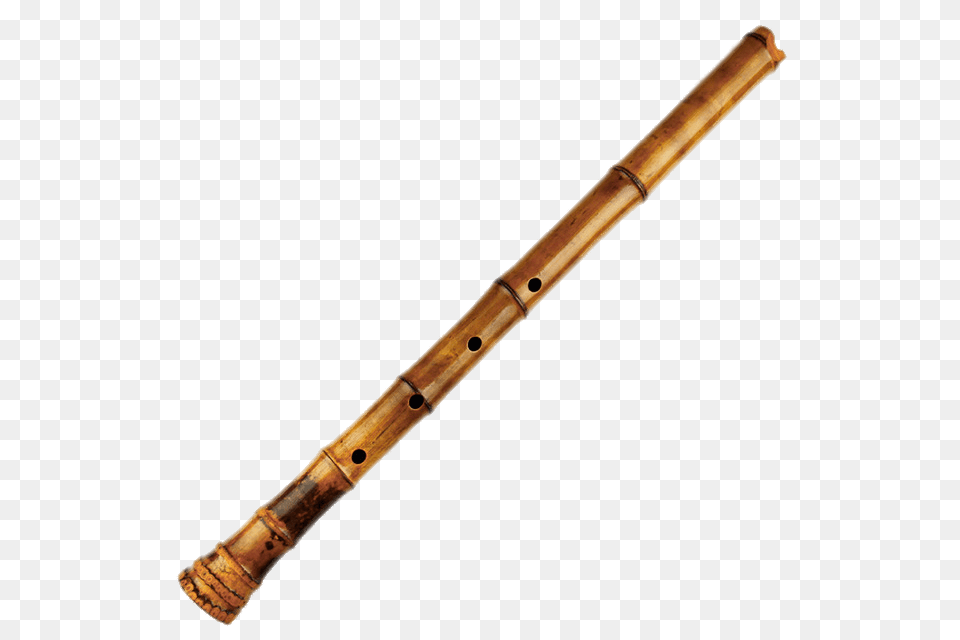 Shakuhachi Flute Japan Transparent, Musical Instrument, Mace Club, Weapon Free Png Download