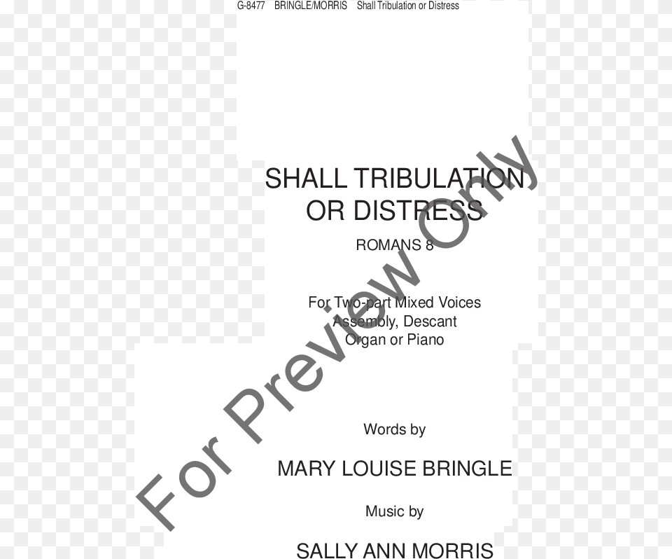Shall Tribulation Or Distress Thumbnail Document, Advertisement, Poster, Text Png Image