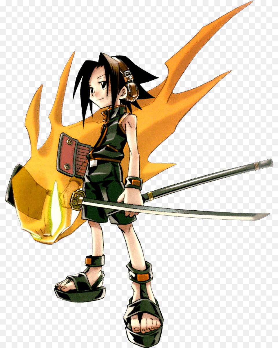 Shaman King Yoh Asakura, Book, Comics, Publication, Weapon Png