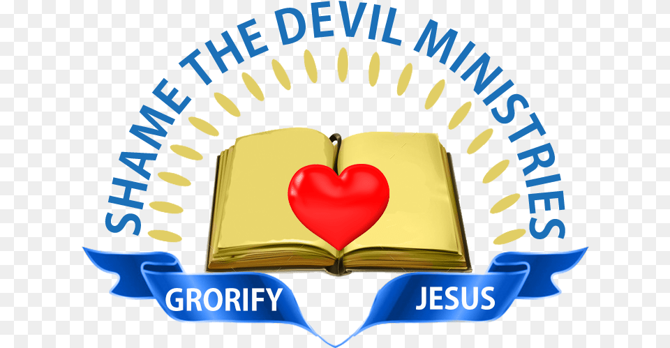 Shame The Devil Ministries Home, Logo, Book, Publication, Symbol Free Transparent Png