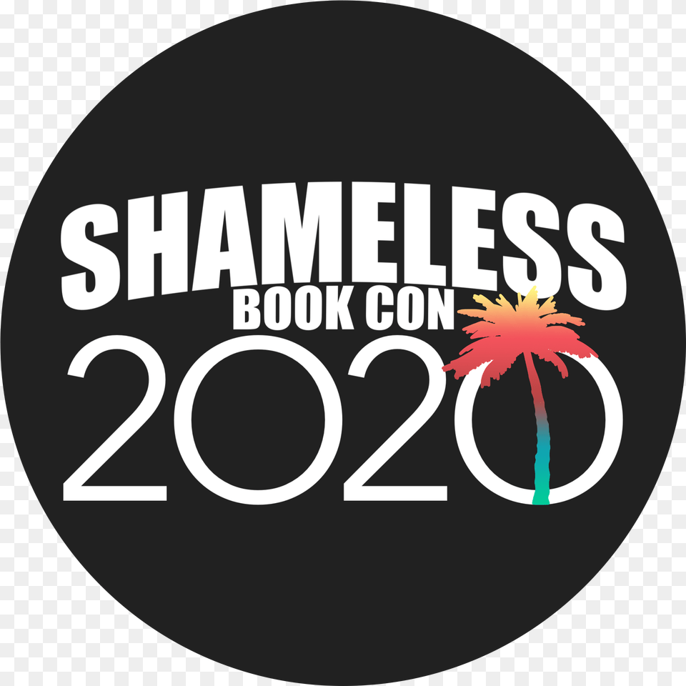 Shameless Book Con 2020 Simple Palm Tree Logo T Shirt Circle, Disk, Text, Symbol, Number Free Transparent Png