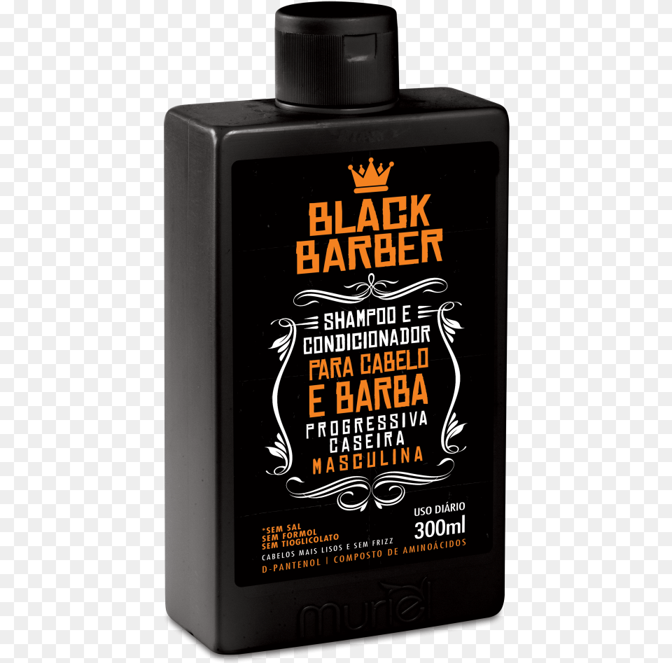 Shampoo Para Barba Black Barber, Aftershave, Bottle Png