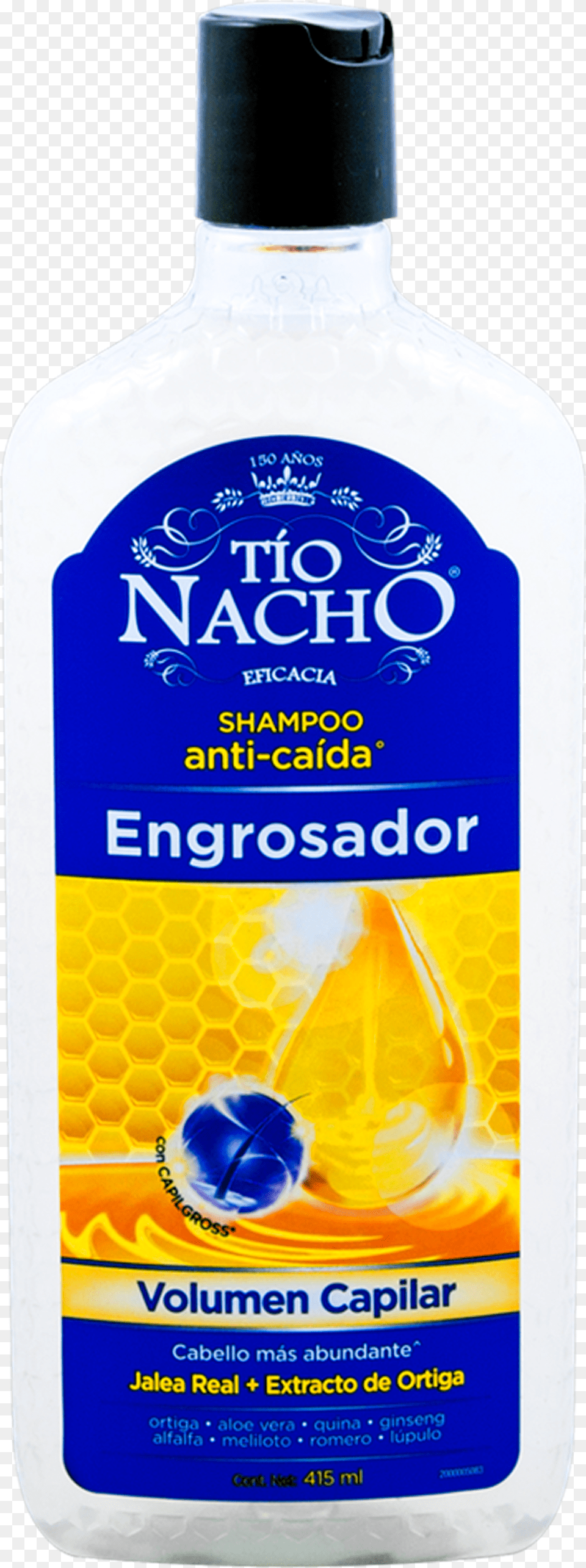 Shampoo Tio Nacho Engrosador, Bottle, Can, Tin Png