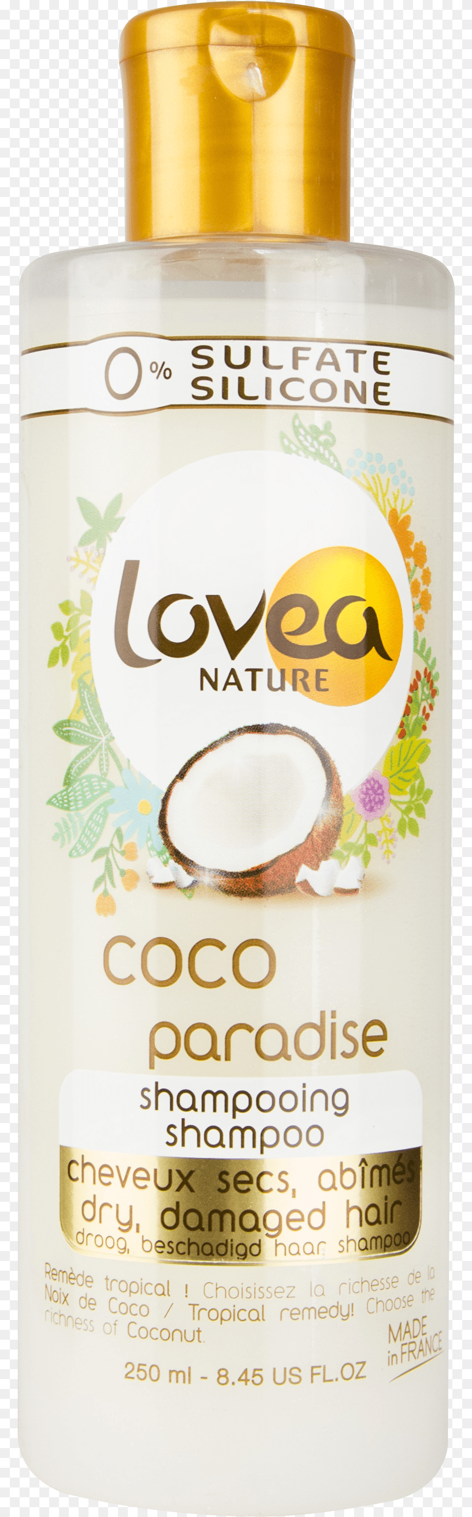 Shampooing Coco Paradise Lovea Karite Karma Shampoo Dry Hair, Bottle, Cosmetics, Lotion, Sunscreen Free Png