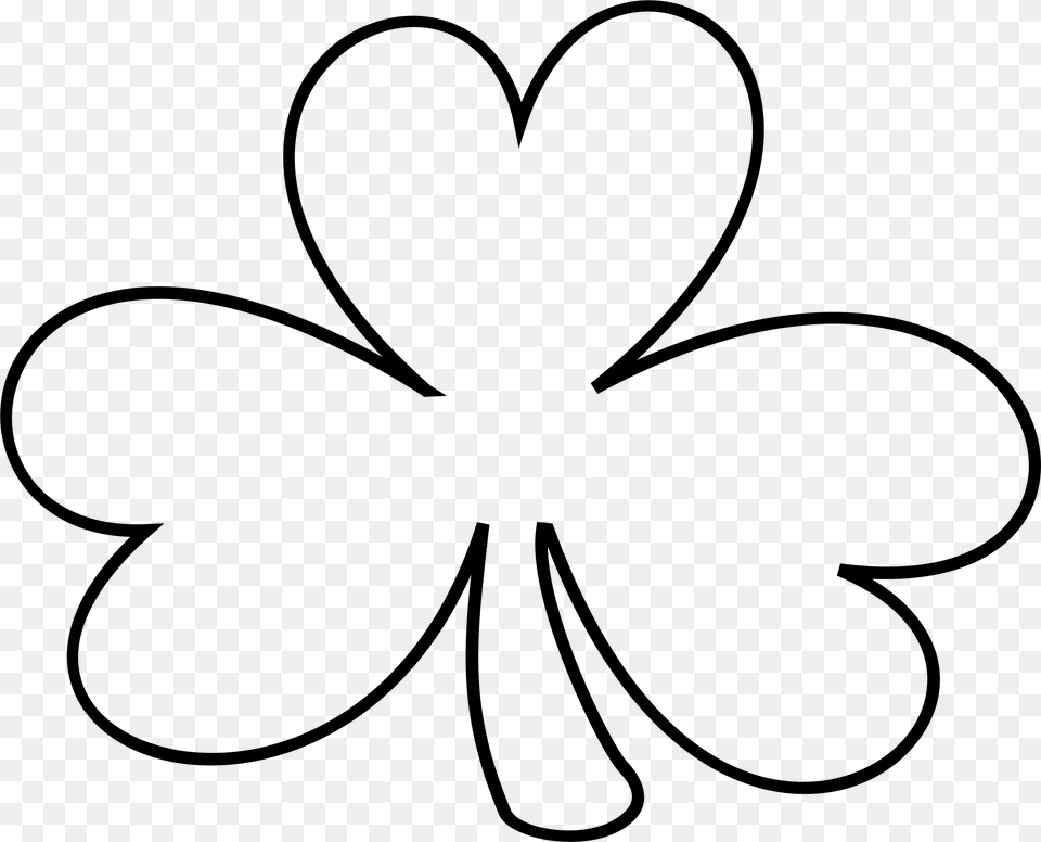 Shamrock Border Clip Art Black And White, Green, Leaf, Plant Free Transparent Png