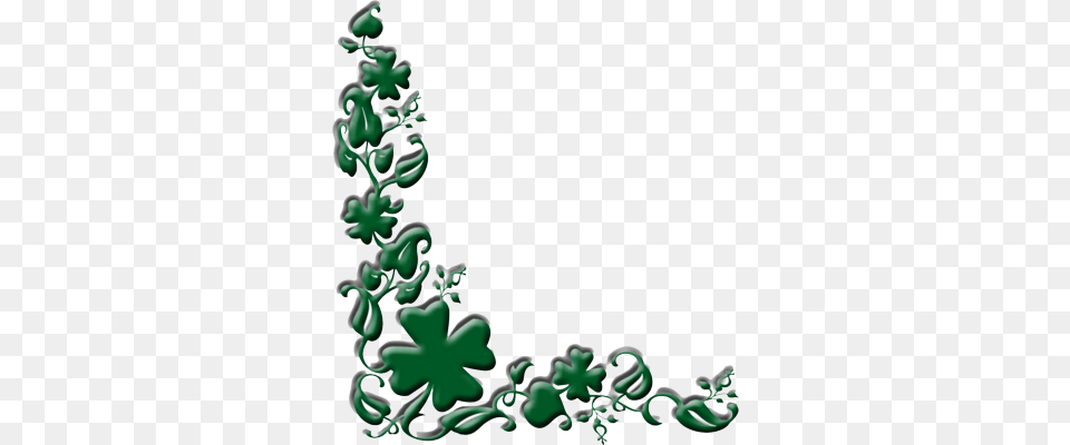 Shamrock Border Clip Art Clipart, Floral Design, Graphics, Pattern, Green Png Image