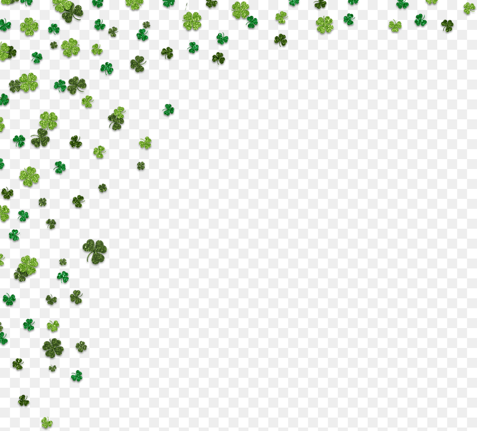 Shamrock Border Vector Shamrock Border Green, Pattern, Plant, Vegetation Free Transparent Png