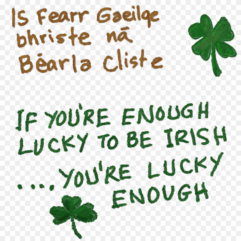 Shamrock Clipart Gaeilge Clip Art Shamrock, Outdoors, Text, Blackboard, Leaf Free Transparent Png