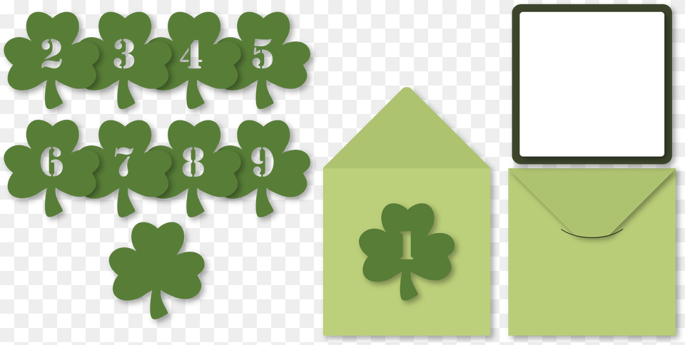 Shamrock Clipart Mini, Envelope, Green, Mail, Greeting Card Png