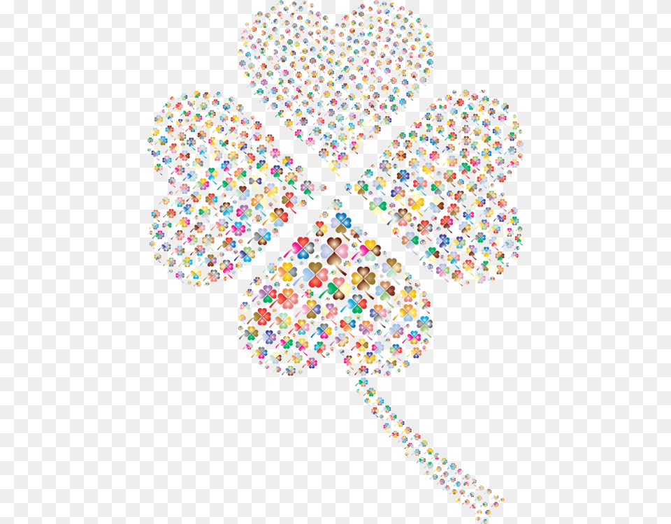Shamrock Clipart No Background 4 Leaf Clover With Heart, Accessories, Bead, Chandelier, Lamp Free Png Download