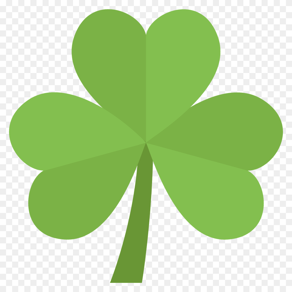 Shamrock Emoji Clipart, Green, Leaf, Plant Png