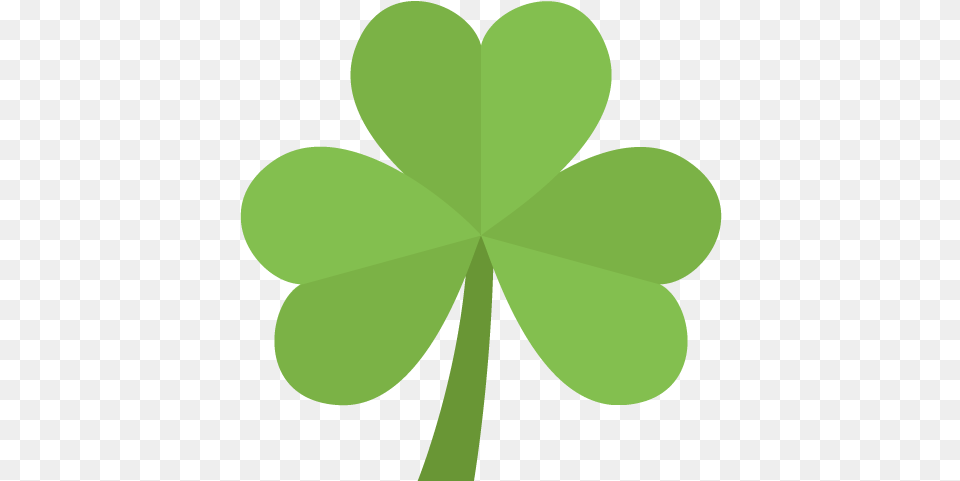 Shamrock Emoji For Facebook Email U0026 Sms Id 1532 Four Leave Clover Emoji, Green, Leaf, Plant Free Png Download