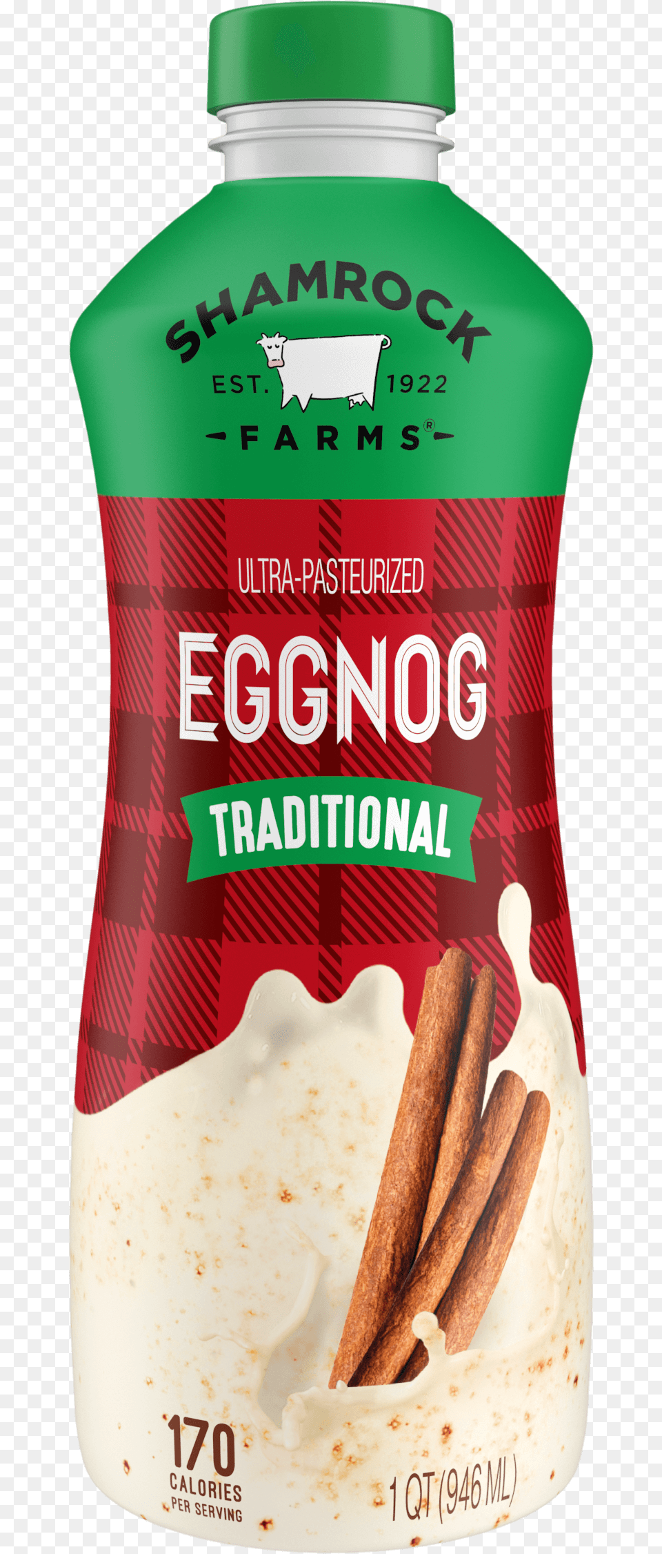 Shamrock Farms Eggnog, Beverage, Juice, Bottle, Shaker Free Transparent Png